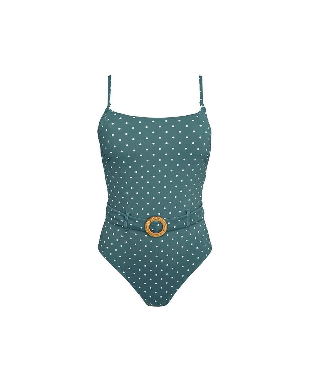 Maillot de bain une pièce vert Olivier-1