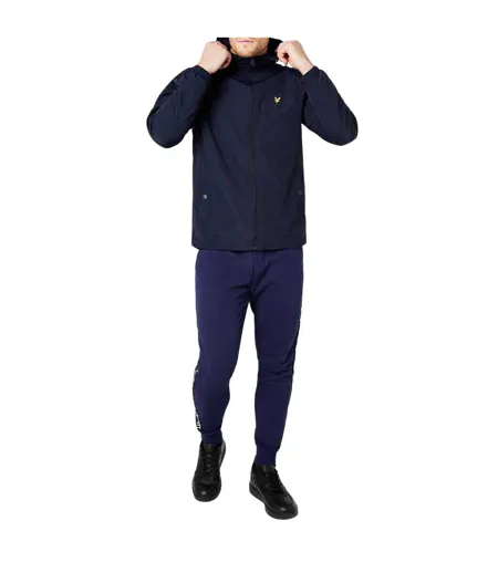 Veste Unie À Capuche Homme Bleu Marine Lyle & Scott
