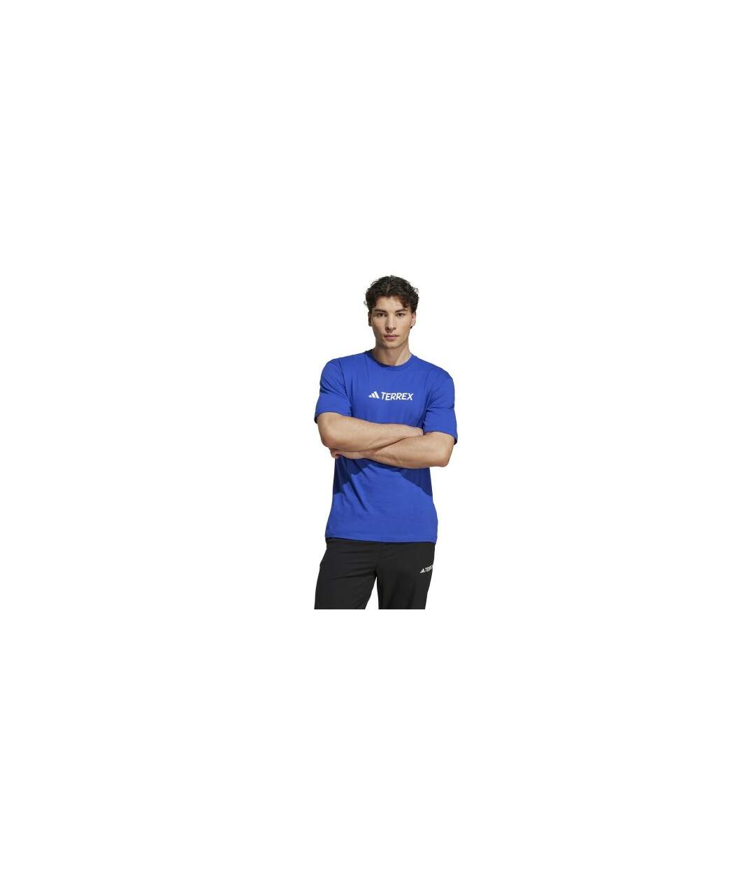 Mens Terrex Logo T-shirt Lucid Blue Adidas-1