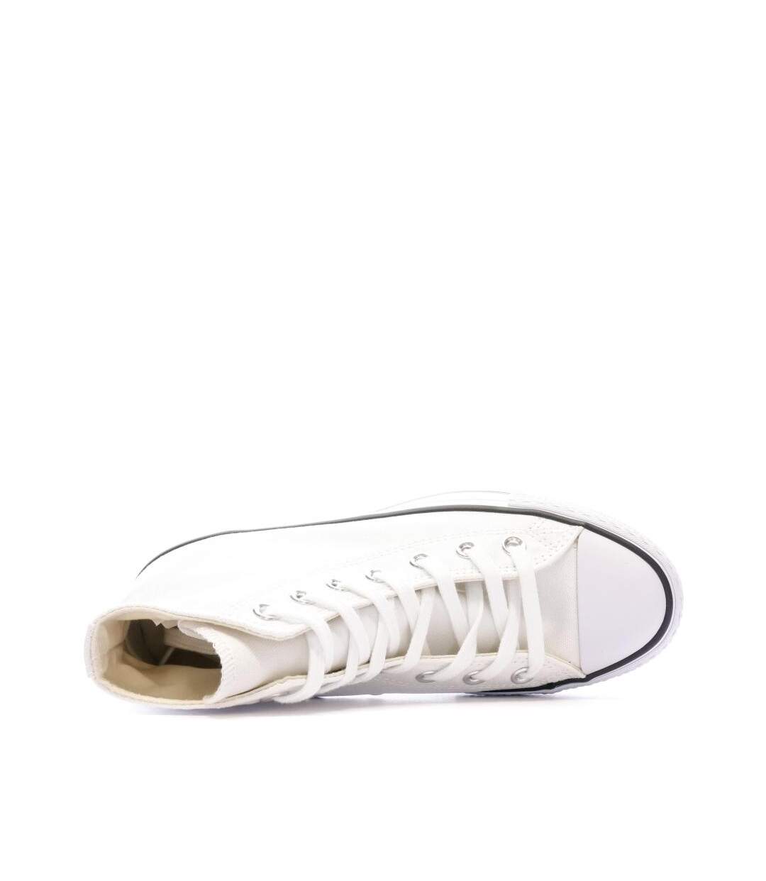 Baskets blanches femme converse chuck taylor all star platform-4