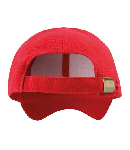 Unisex adult pro style heavy drill cap red Result Headwear