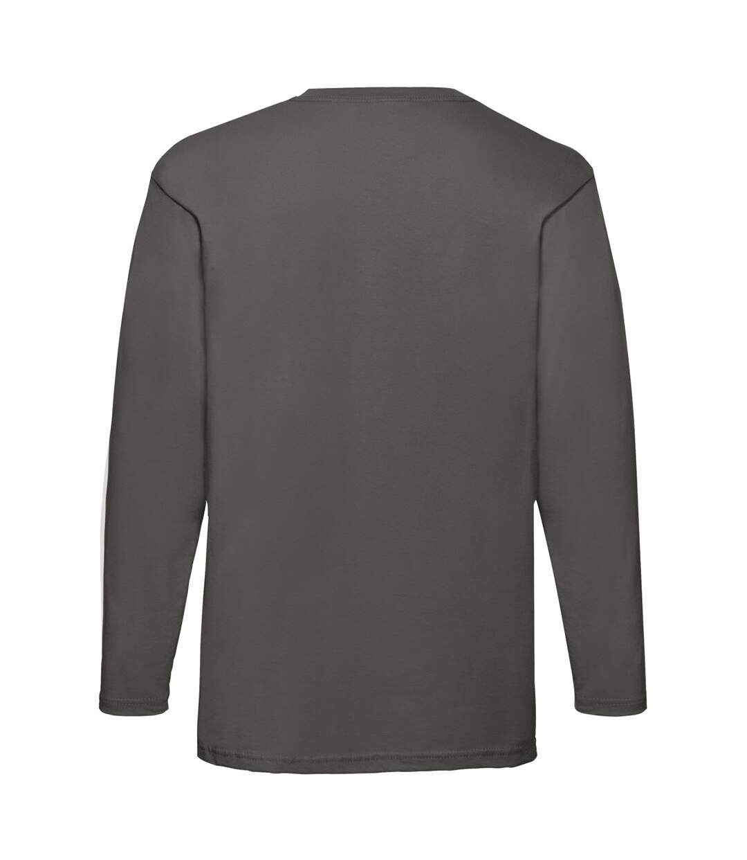 Fruit Of The Loom Mens Valueweight Crew Neck Long Sleeve T-Shirt (Light Graphite) - UTBC331-2