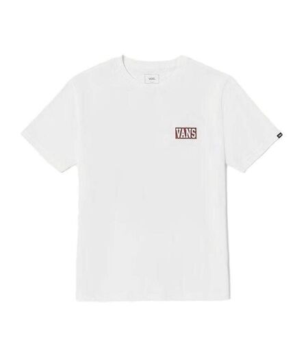 T-Shirt blanc homme vans logo