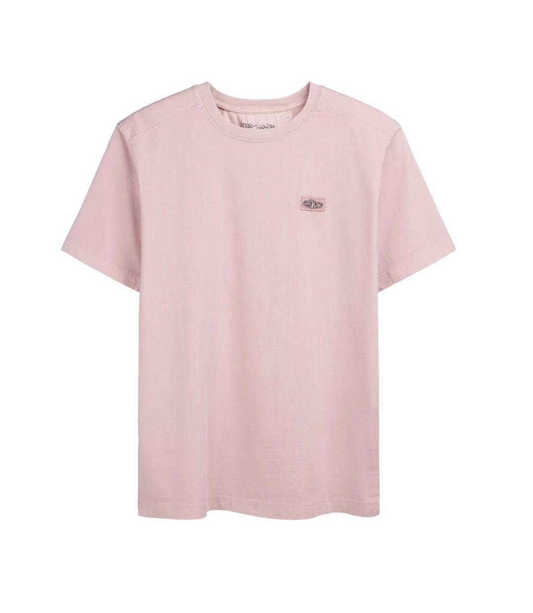 T-Shirt rose homme teddy smith nateo-1