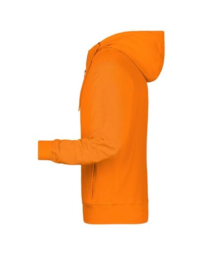 Veste À Capuche Homme Orange James And Nicholson