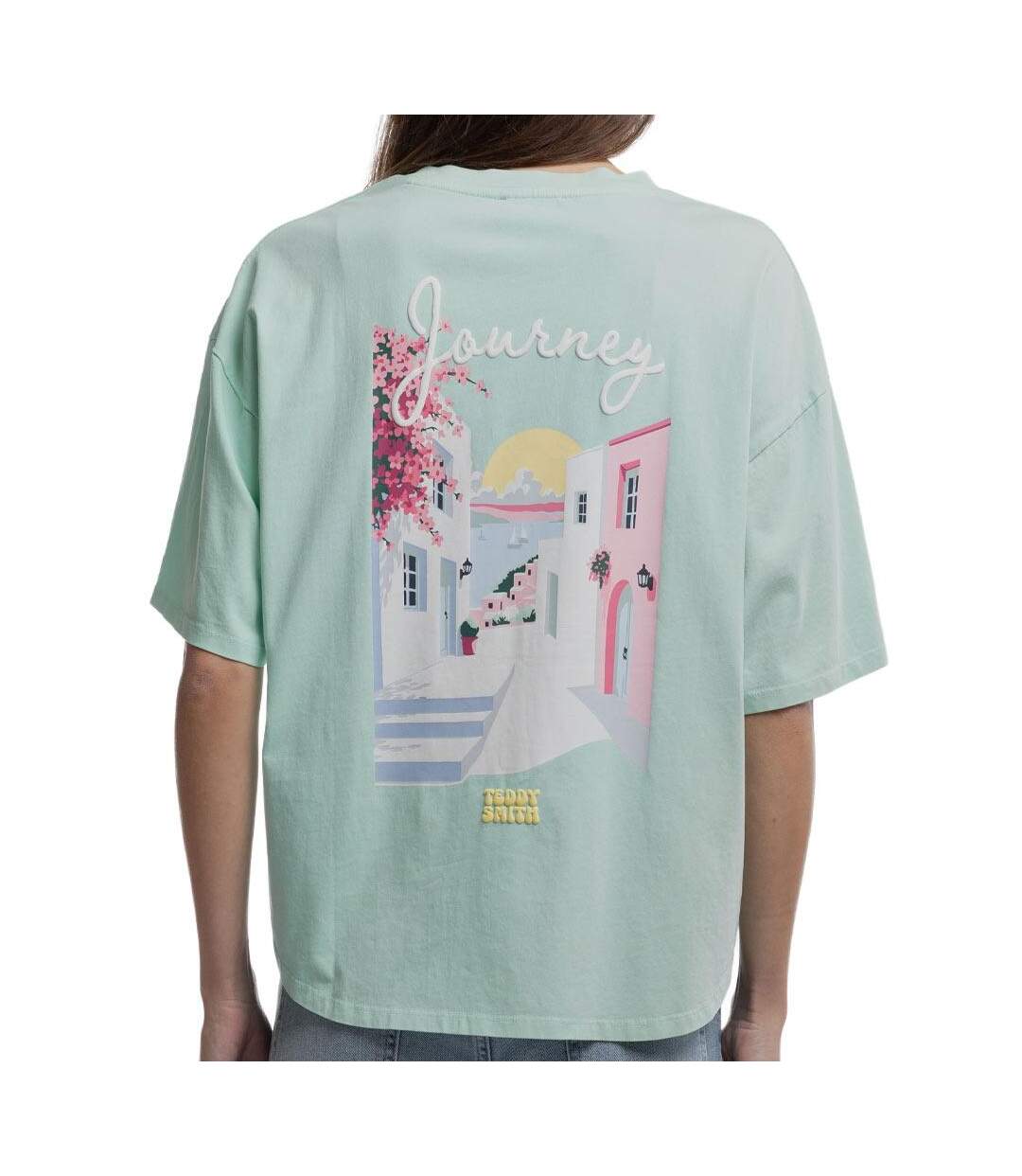 T-Shirt vert femme teddy smith ally-2