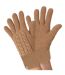 Ladies Striped Fleece Lined Knitted Warm Thermal Winter Gloves-1