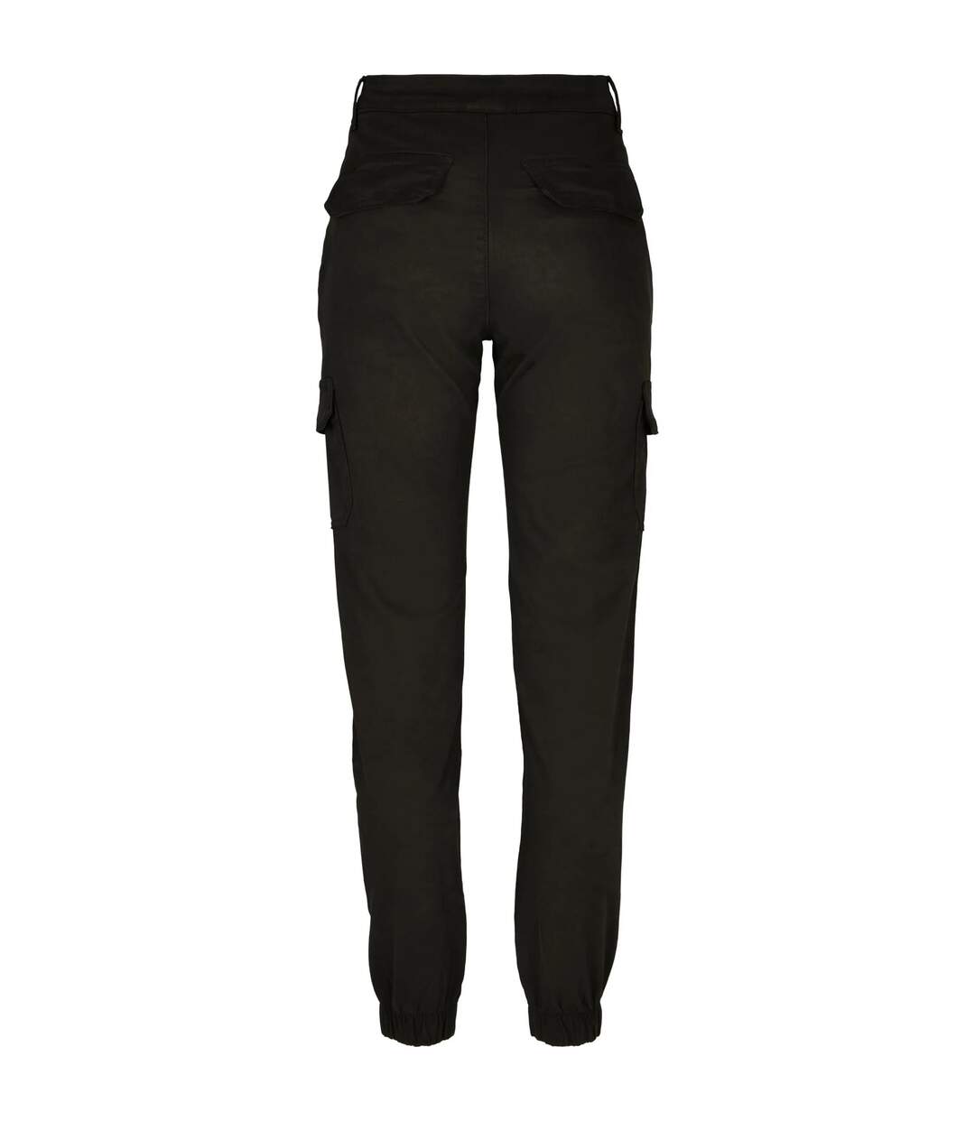 Womens/ladies High Waist Cargo Trousers Black Urban Classics-2