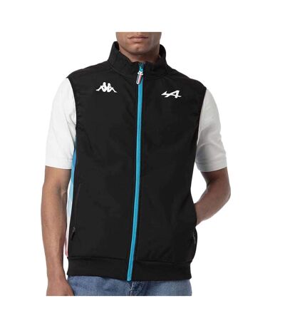 Veste sans manches noire/turquoise homme kappa aboslend - xxl