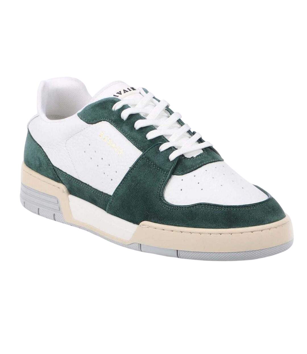 Baskets Vadum Homme Blanc Vert Lavair-4