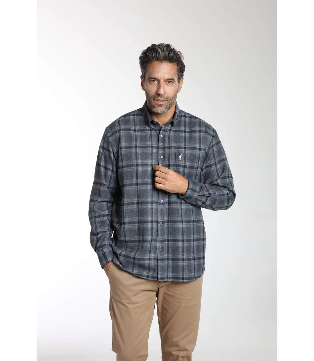 Chemise manches longues en coton CLAN-1