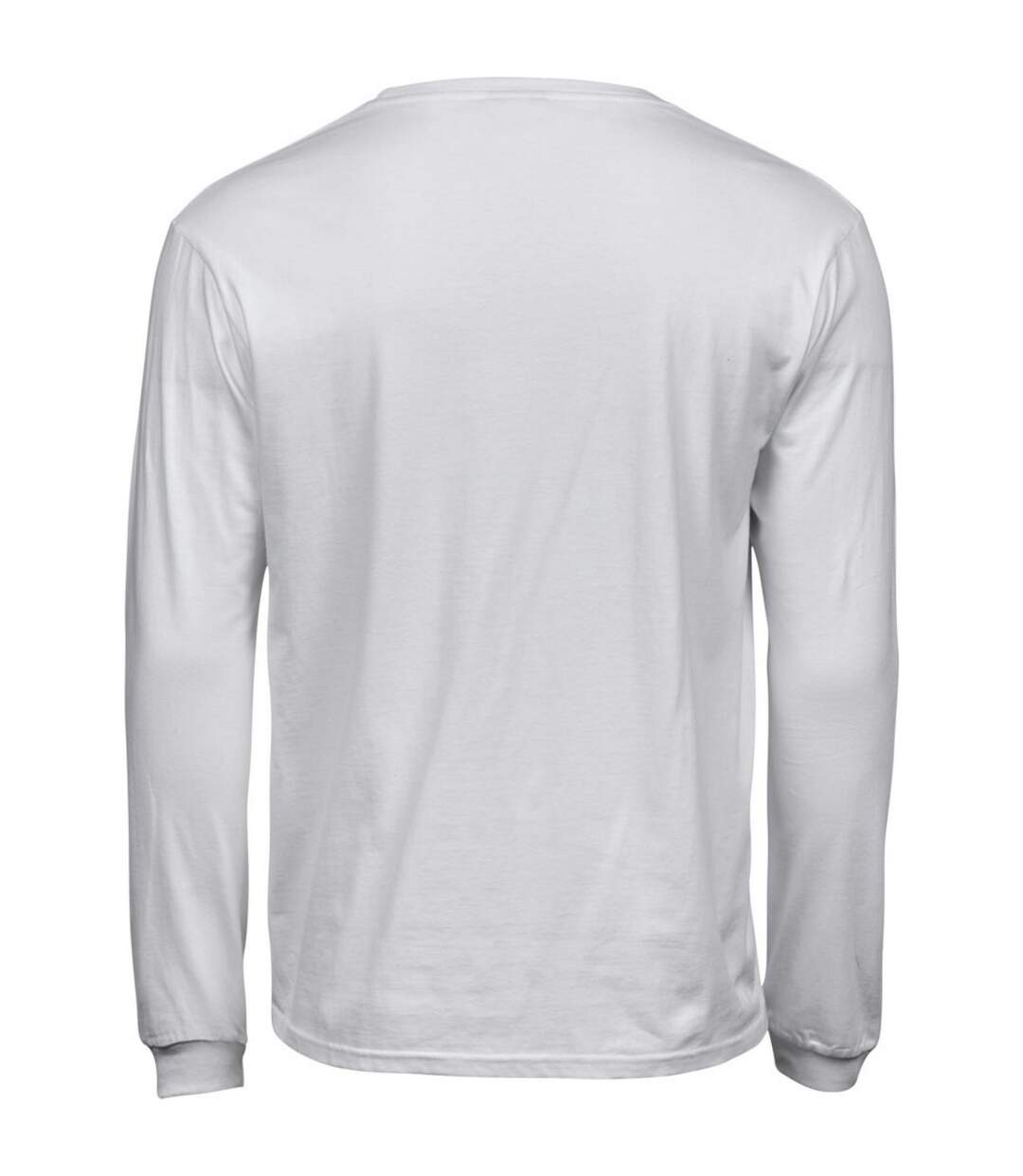 Mens Soft Long-sleeved T-shirt White Tee Jays-2