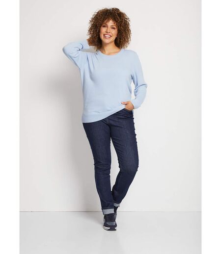 Pull doux col rond manches longues