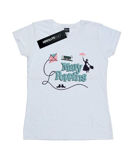 Disney - T-shirt MARY POPPINS LOGO - Femme (Blanc) - UTBI14949