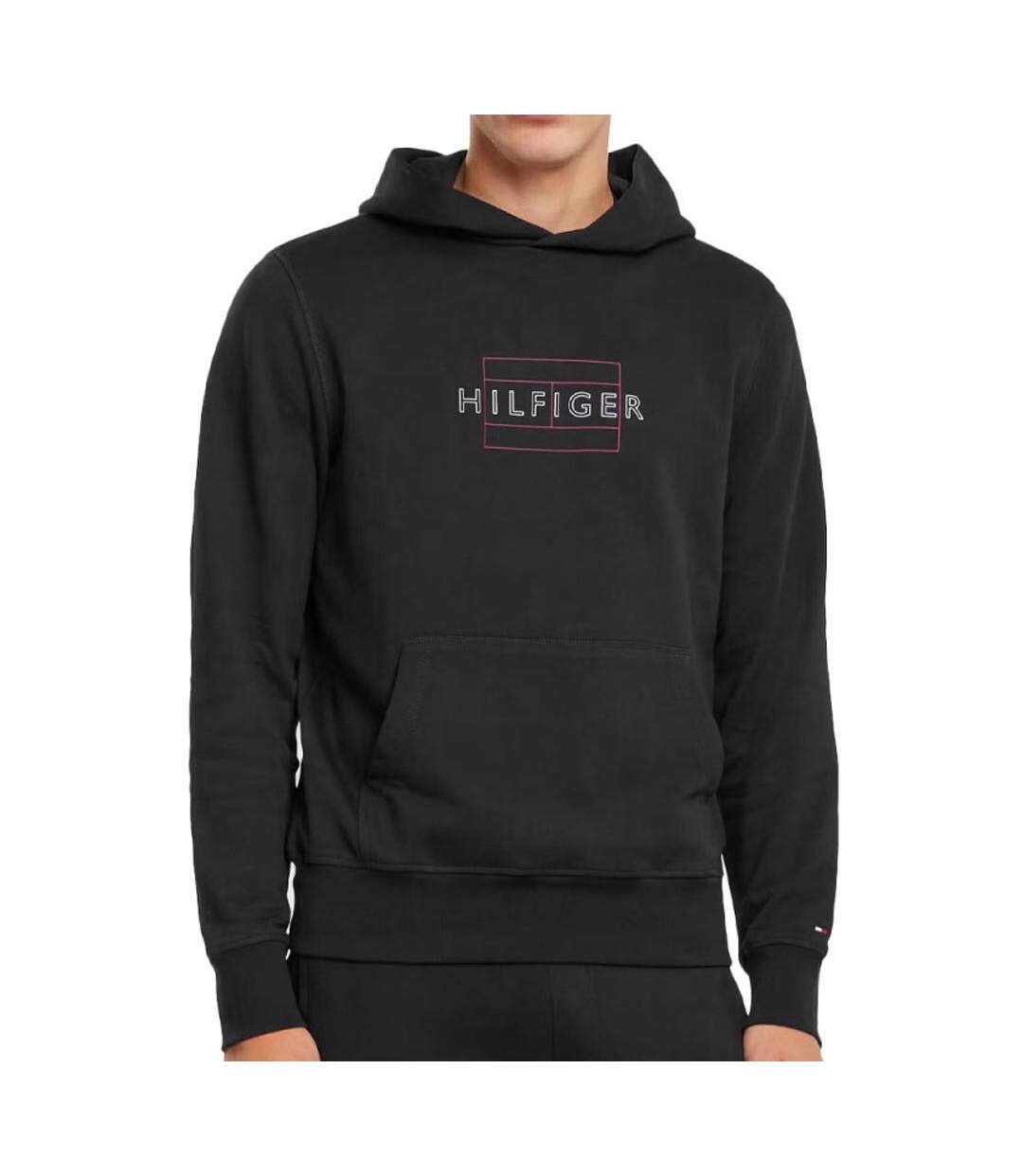 Sweat à Capuche Noir Homme Tommy Hilfiger 598 - M-1