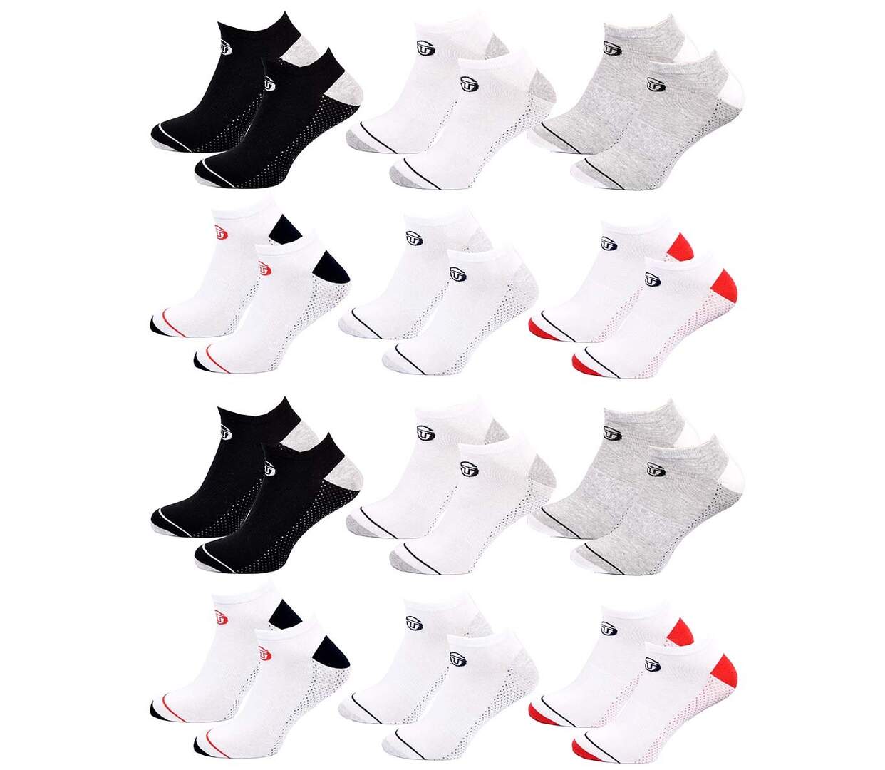 Chaussettes SERGIO TACCHINI SNEAKER 12 Pcs 5147-1