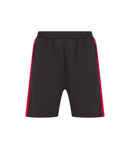 Finden & Hales Mens Knitted Pocket Shorts (Black/Red) - UTRW8788