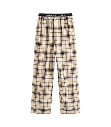 Ensemble De Pyjama Long Homme Crème Tartan Tommy Hilfiger