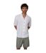 Chemise De Bowling Manches Courtes Motif/style Brodé Homme Blanc Threadbare-2
