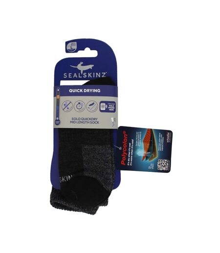 Quick-Dry Mid Socks for Men - 1 Pack Solo Ankle Socks
