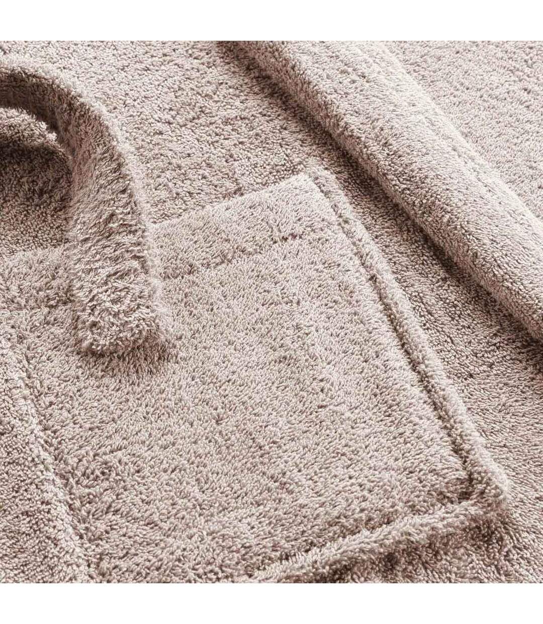 Peignoir Col Châle en Coton Tendresse Taupe-3
