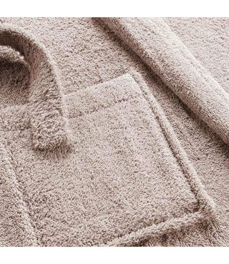 Peignoir Col Châle en Coton Tendresse Taupe