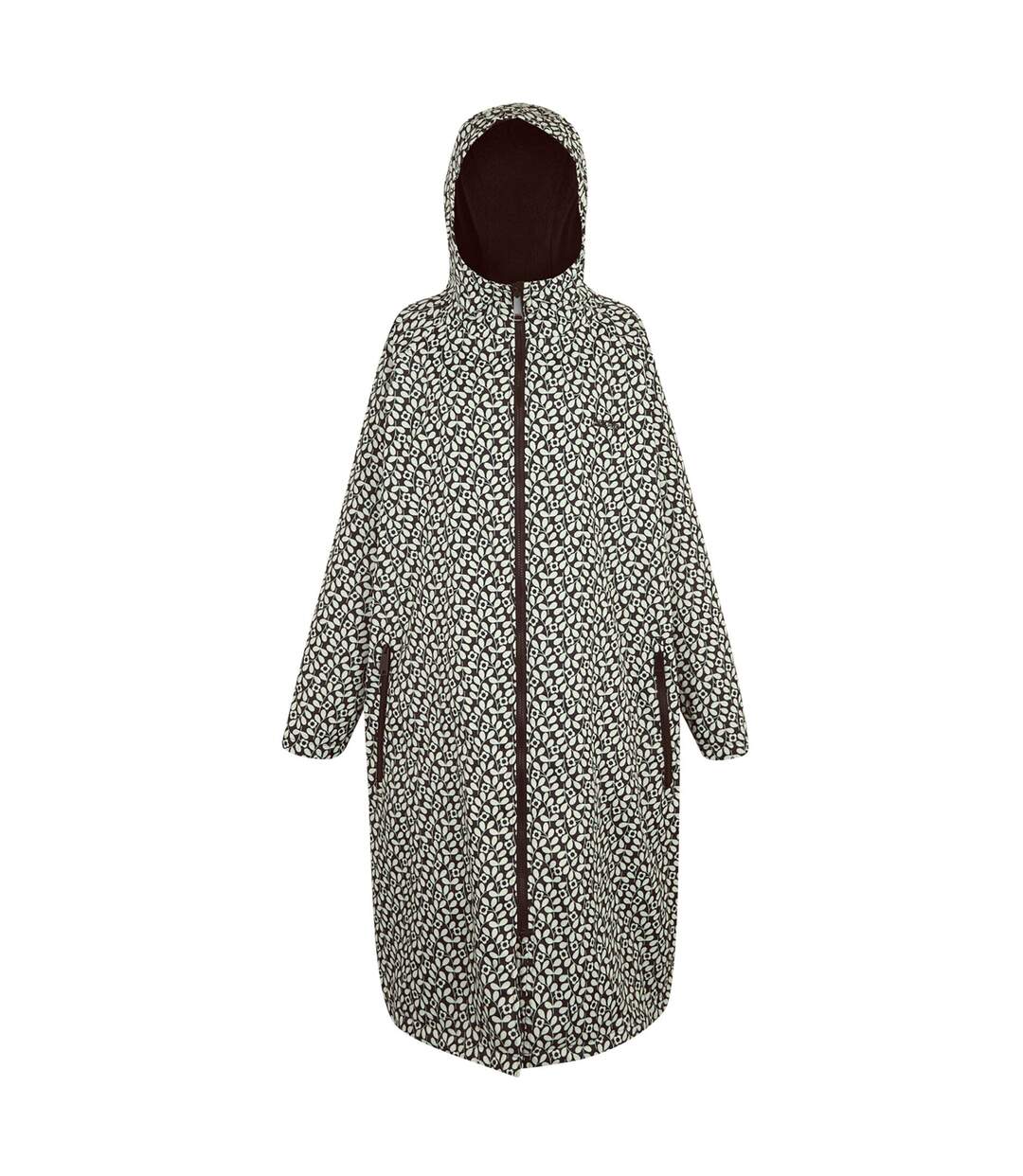 Womens/ladies orla kiely jasmine flower changing robe black Regatta-1