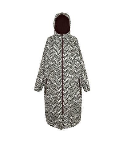 Womens/ladies orla kiely jasmine flower changing robe black Regatta