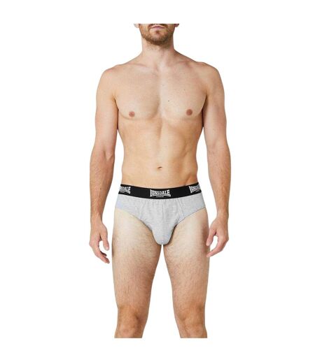 Lot De 2  Slips Homme Gris Lonsdale