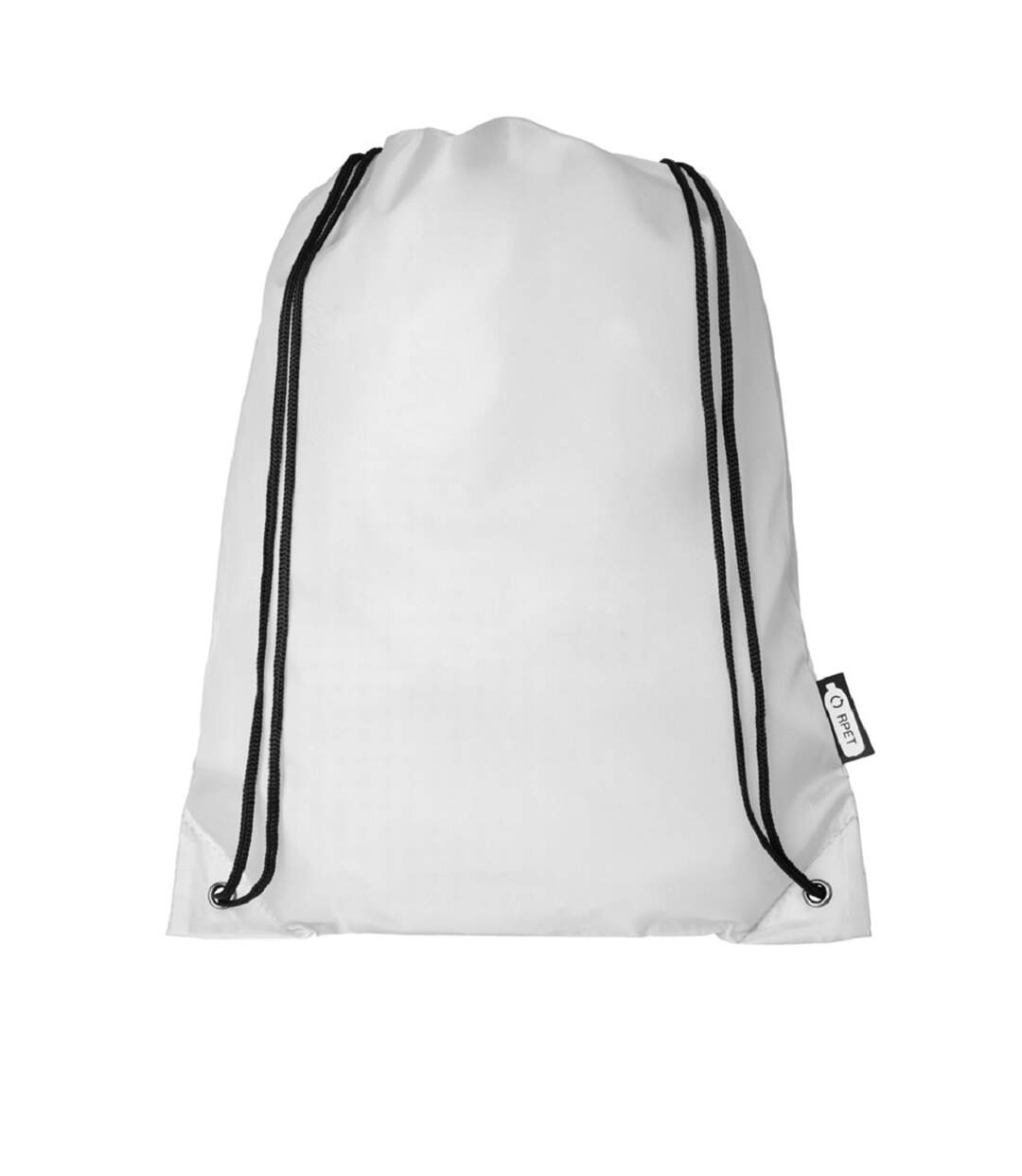 Oriole Recycled Drawstring Backpack One Size White Bullet-1