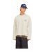 Sweat Manches Tombantes Motif/style Imprimé Graphique Homme Écru Jack And Jones-4