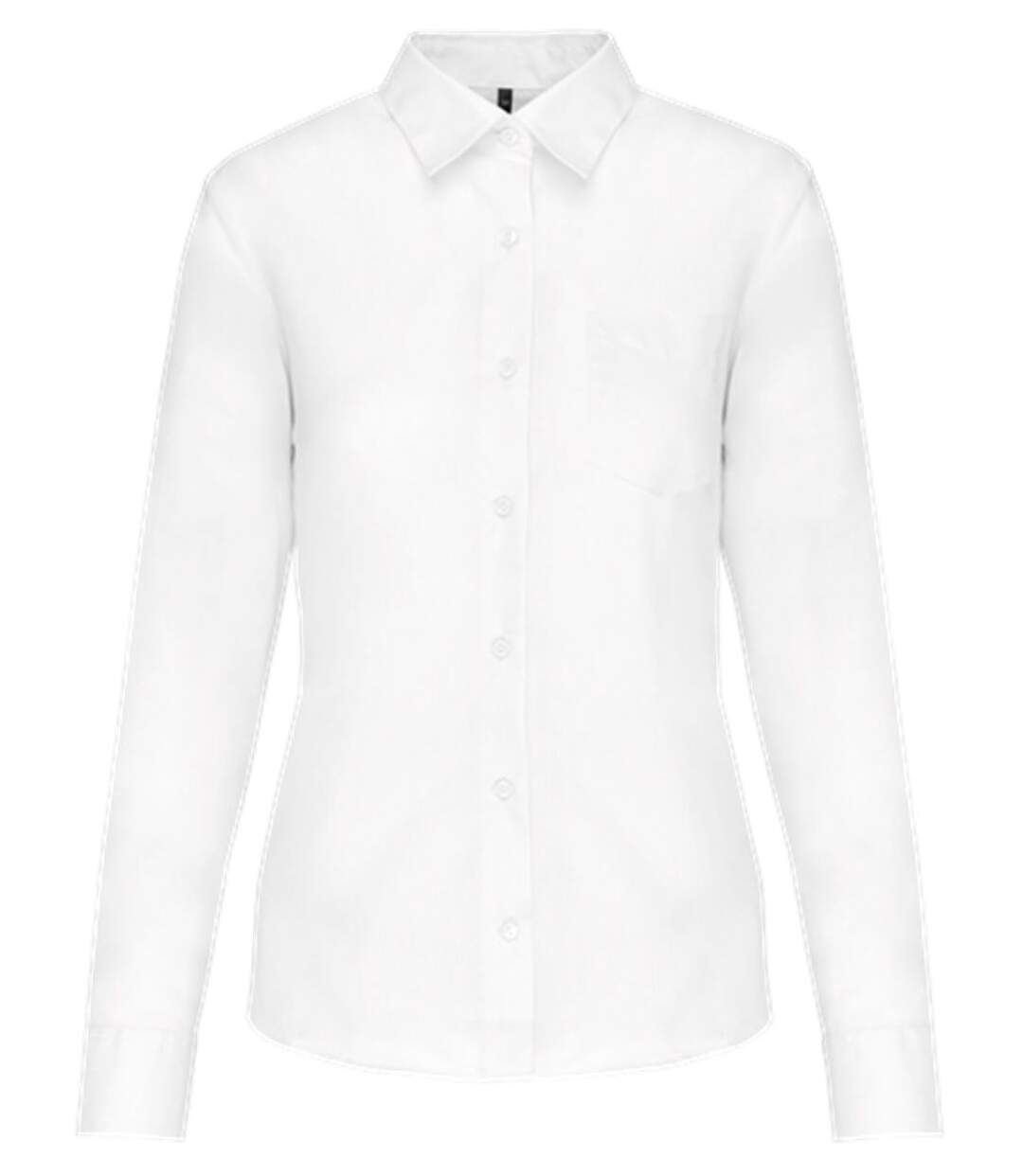 Chemise popeline manches longues - Femme - K549 - blanc-1