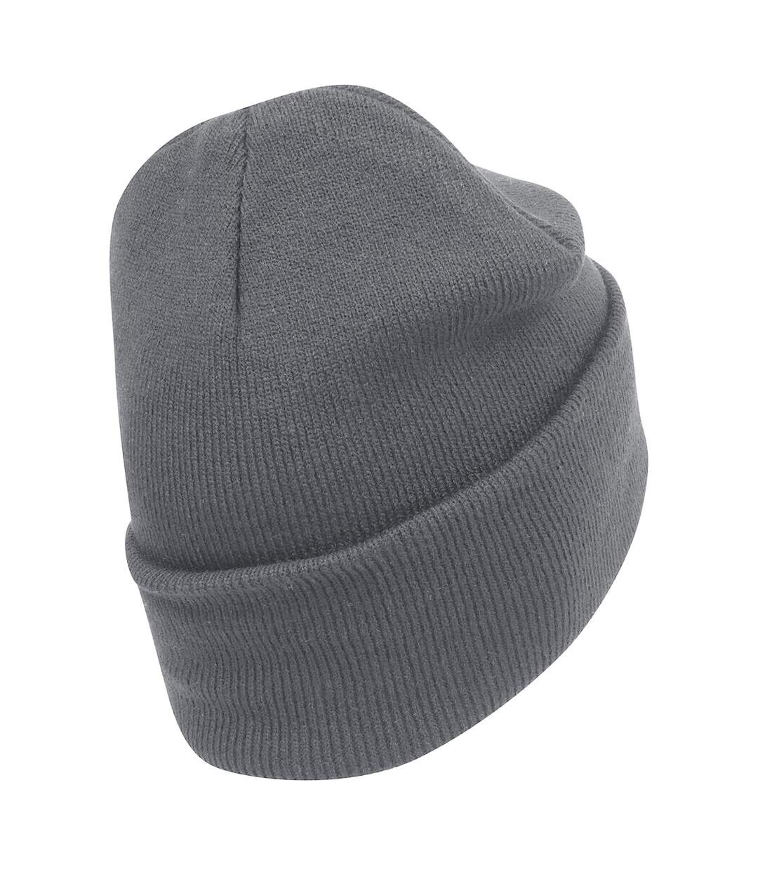 Bonnet À Revers En Coton Biologique Original Gris Foncé Beechfield-2