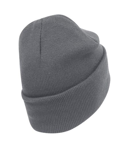 Bonnet À Revers En Coton Biologique Original Gris Foncé Beechfield
