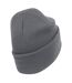 Bonnet À Revers En Coton Biologique Original Gris Foncé Beechfield-2