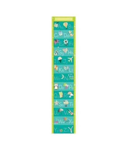 Alphabet height chart one size green Wallpops