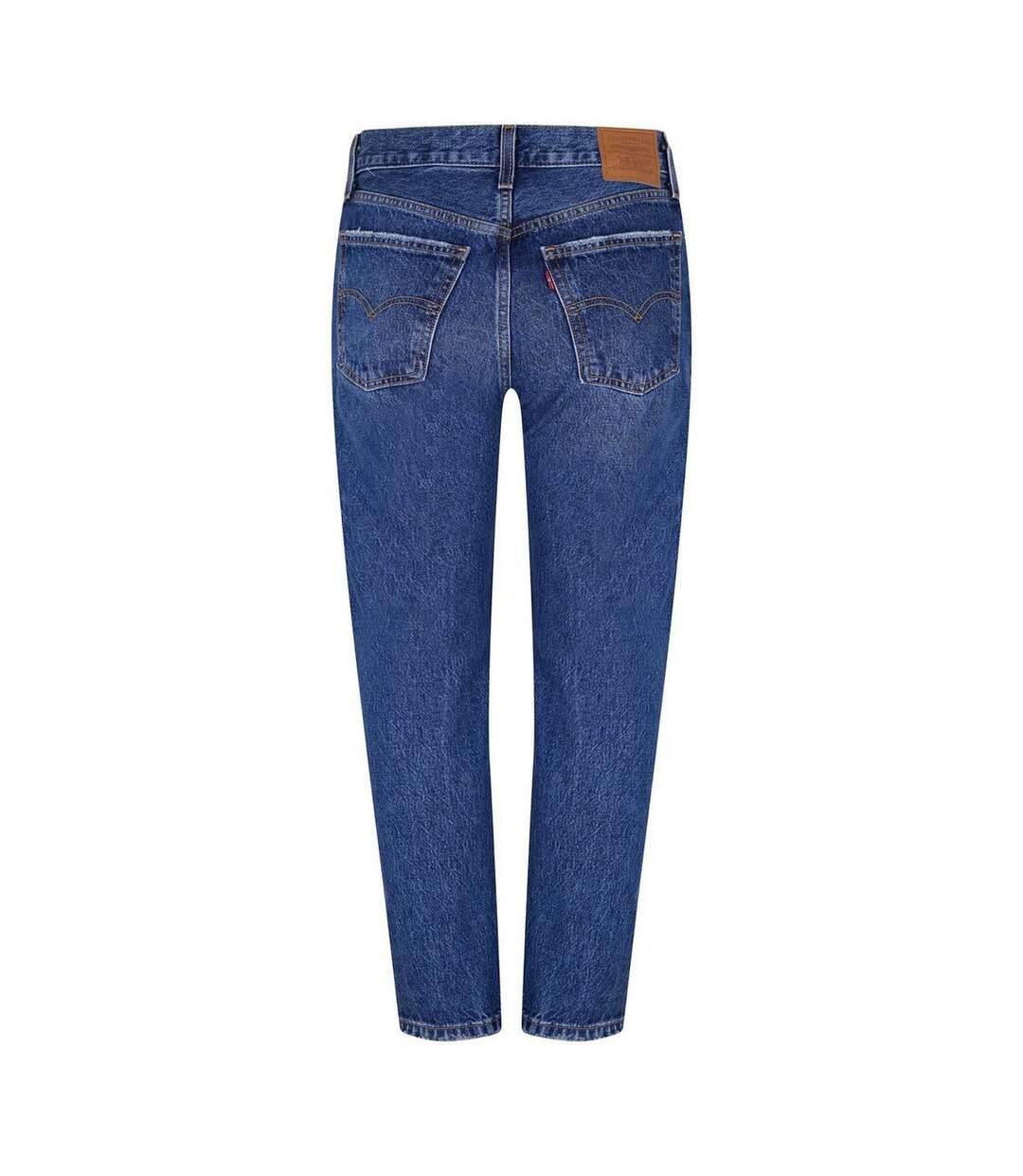 Womens/ladies Middy Straight Leg Jeans Blue Levis-2