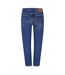 Womens/ladies Middy Straight Leg Jeans Blue Levis-2
