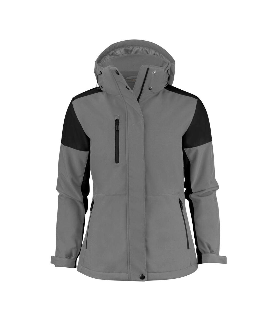 Doudoune Softshell Femme Anthracite Noir Printer-1