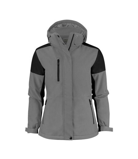 Doudoune Softshell Femme Anthracite Noir Printer