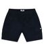 Mens High Desert Elasticated Waist Cargo Shorts Black Weekend Offender-1