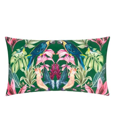 Kali birds outdoor cushion cover 30cm x 50cm dark green Wylder