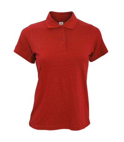 B&C Safran Pure Ladies Short Sleeve Polo Shirt (Red) - UTBC104