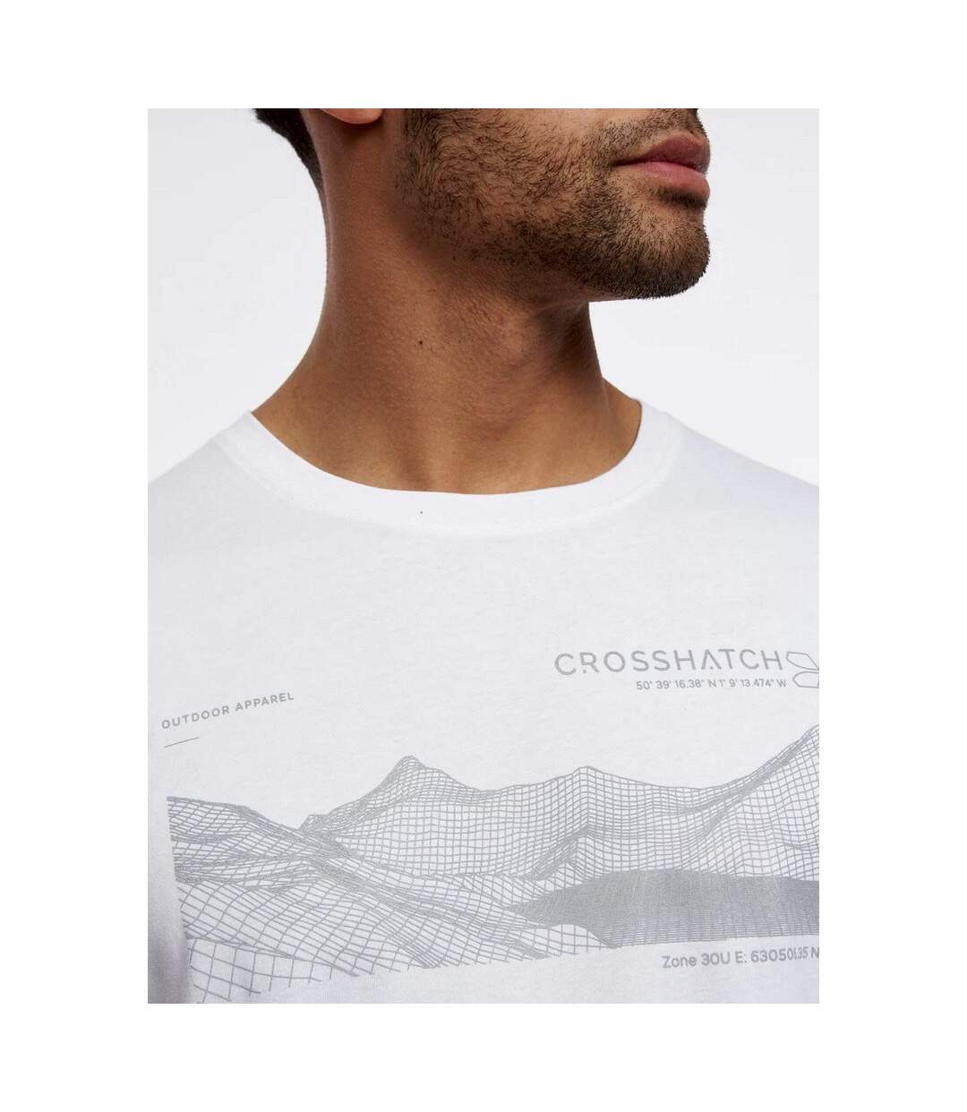 Crosshatch Mens Chongtar T-Shirt (White)