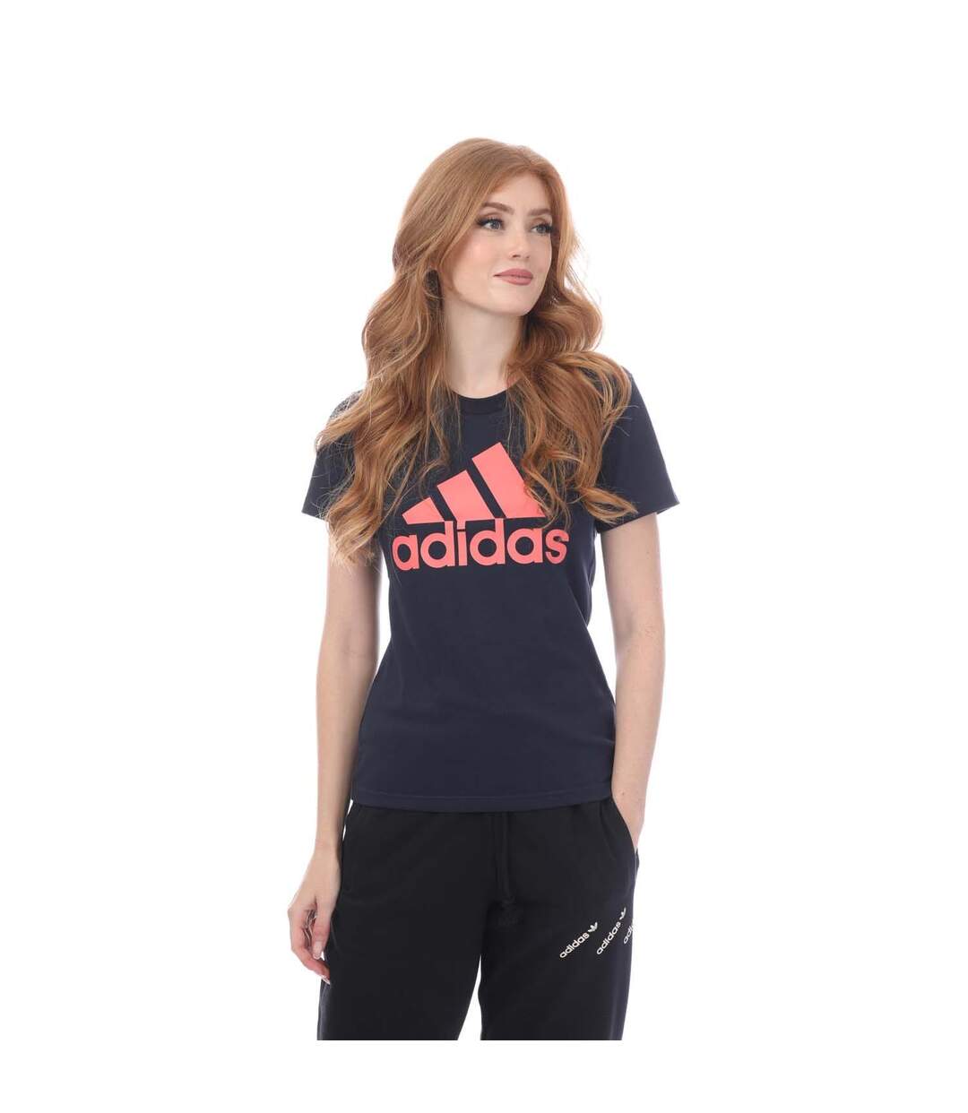 T-shirt Believe Femme Bleu Marine Adidas-1