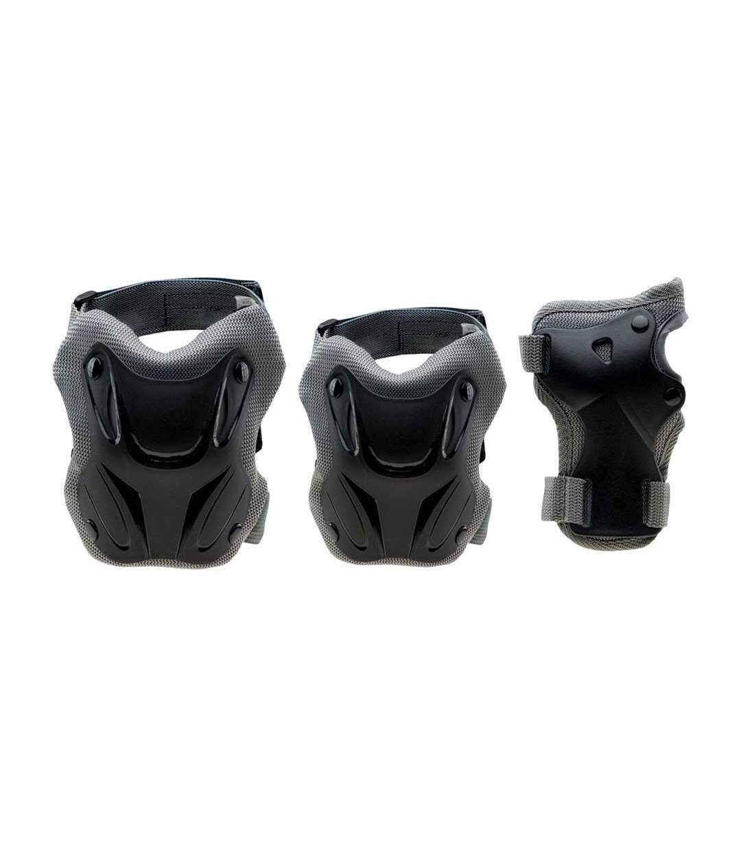 Ensemble Genouillère Proguard Adulte M Gris Noir Coolslide-1