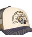 Casquette trucker avec filet effet usé avec print Crew Hard Race Vondutch-3