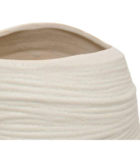 Vase Déco en Céramique Prudi 31cm Blanc