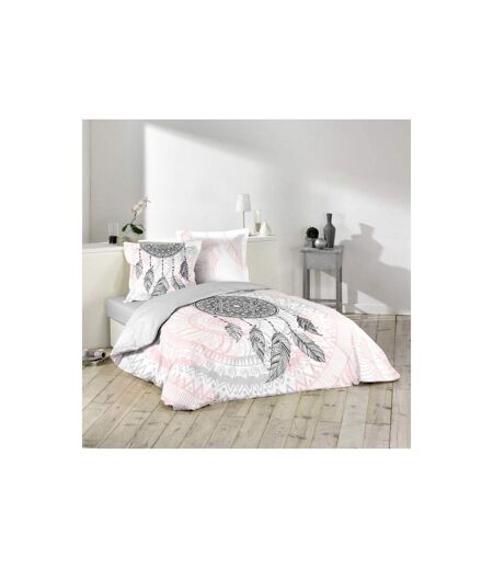 Parure de Lit 3 Pièces Namaste 240x220cm Rose