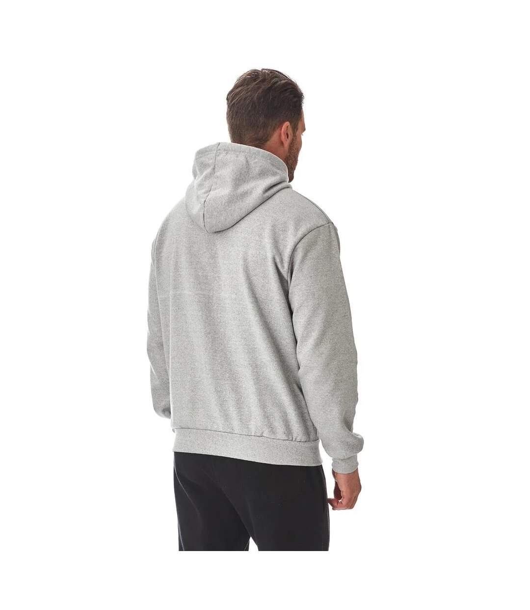 Mens hooded fleece jacket light grey Iron Mountain-3